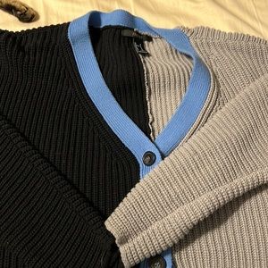 cropped flowy split color